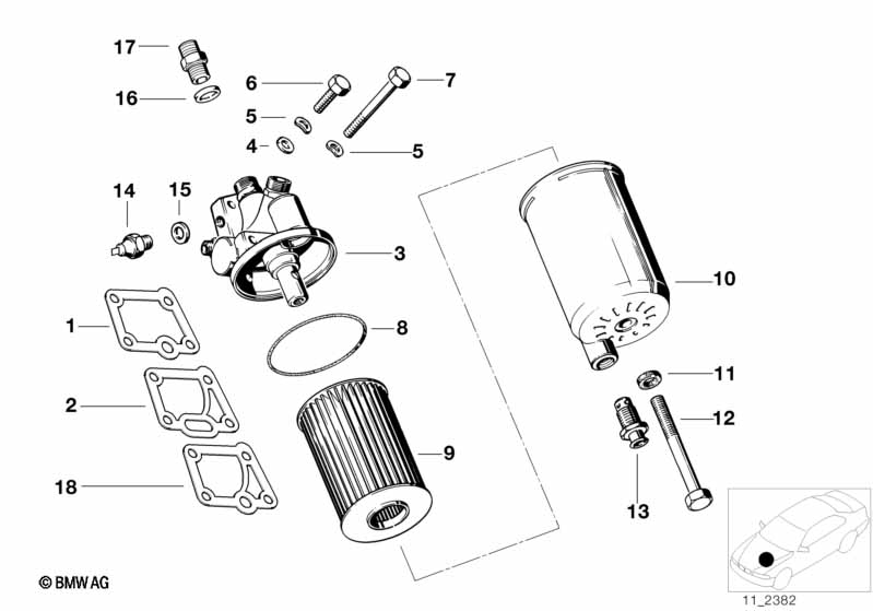 Lubrication system-Oil filter