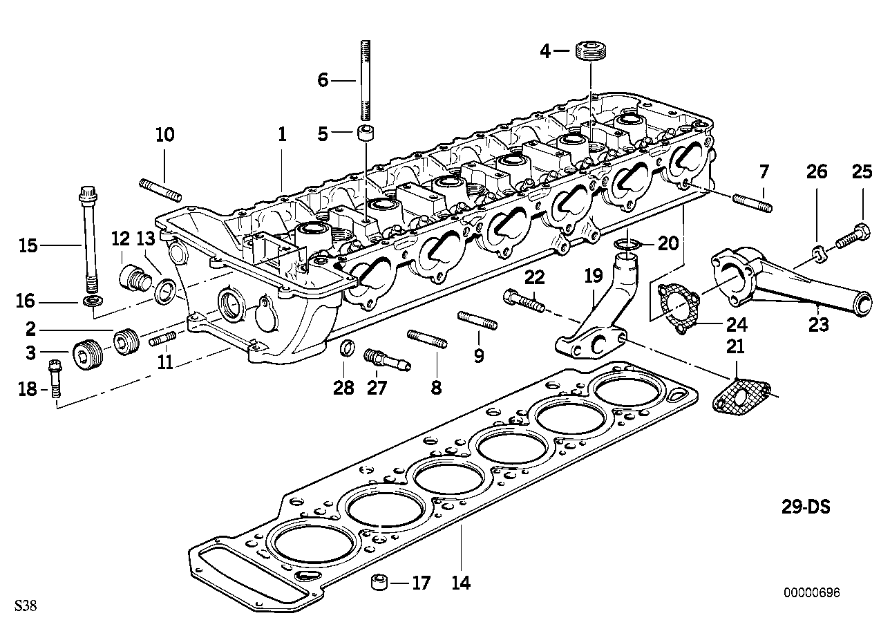 Genuine BMW 11121401352 E34 Gasket Set Cylinder Head Asbestos Free (Inc. M5) | ML Performance UK Car Parts