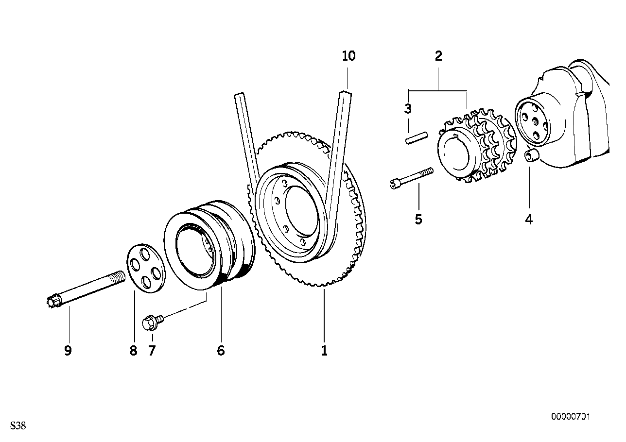 Genuine BMW 11231315353 E34 Fan Belt 12,5X990 (Inc. M5, M5 3.6 & M5 3.8) | ML Performance UK Car Parts
