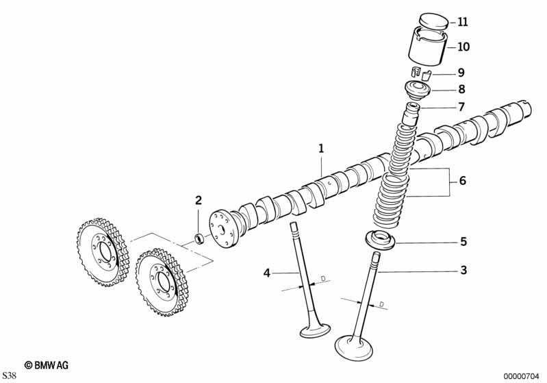 Genuine BMW 11341401749 E34 Exh. Valve W.Oversize Va.System +0,1mm 32,5/7,06mm (Inc. M5 & M5 3.8) | ML Performance UK Car Parts