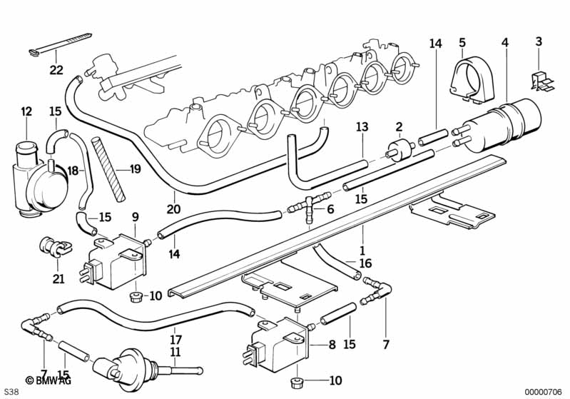 Genuine BMW 11721317794 E34 Valve (Inc. M5 3.8, M5 3.6 & M5) | ML Performance UK Car Parts