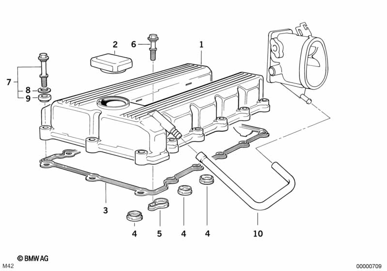 Cylinder head cover