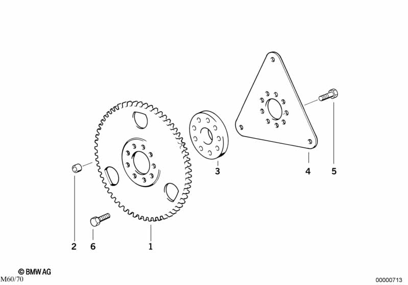 Genuine BMW 24401421305 E39 E31 E34 Driving Plate (Inc. 535i, 540i & 730iL) | ML Performance EU Car Parts