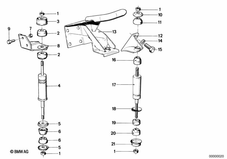 Genuine BMW 11811245574 E21 Engine Damper (Inc. 316, 320 & 320i) | ML Performance UK Car Parts