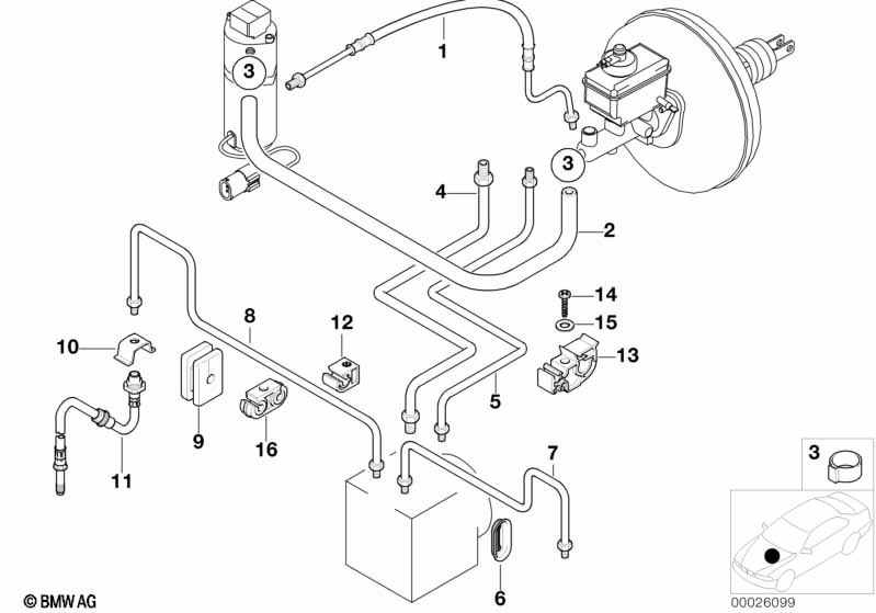 Front brake pipe, DSC