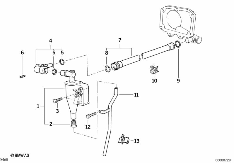 Crankcase-Ventilation/oil separator