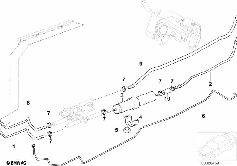 Genuine BMW 16121183100 E36 Fuel Return Line II (Inc. Z3) | ML Performance UK Car Parts