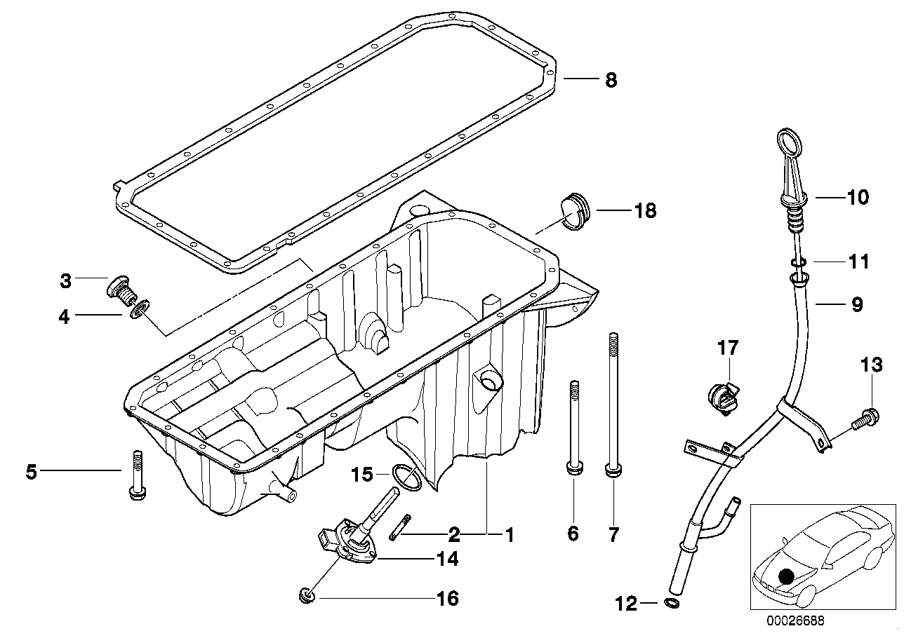 Genuine BMW 11131437001 E36 Oil Pan (Inc. Z3) | ML Performance UK Car Parts