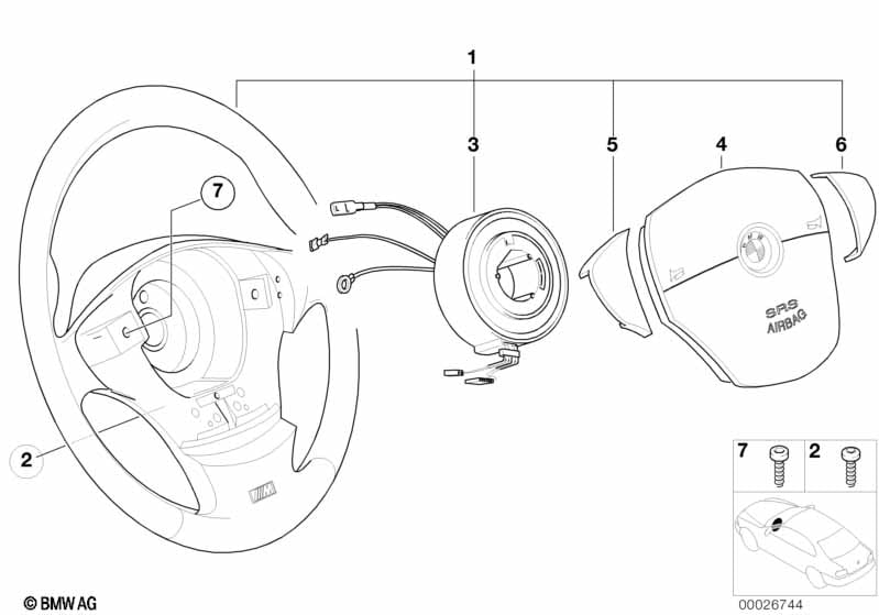 M sports steer.-wheel, airbag, leather
