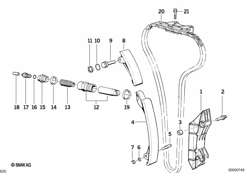 Timing and valve train-timing chain