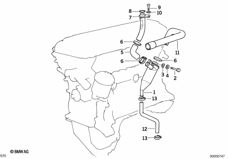 Crankcase-Ventilation/oil separator