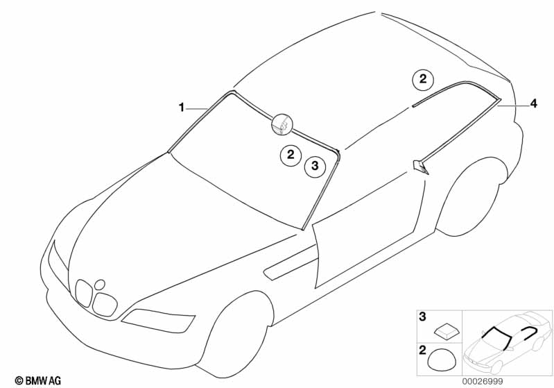 Window mounting parts