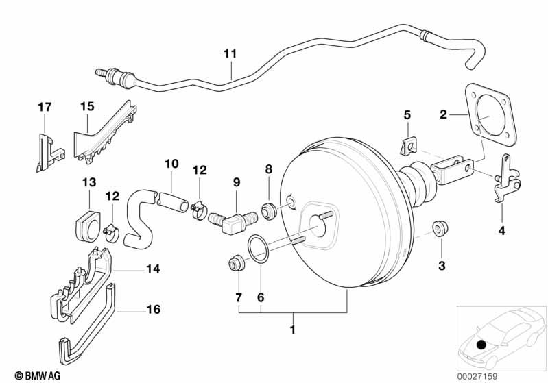 Power brake unit depression