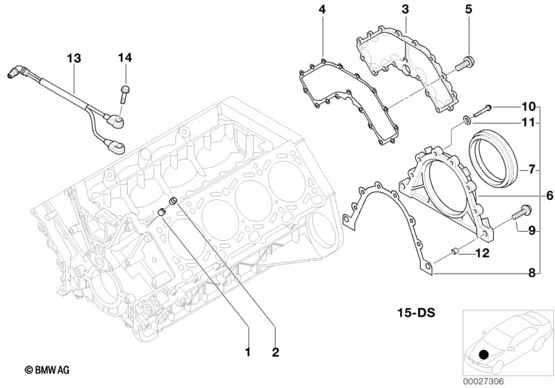 Genuine BMW 11110029588 E52 Gasket Set Engine Block Asbesto Free (Inc. Z8) | ML Performance UK Car Parts