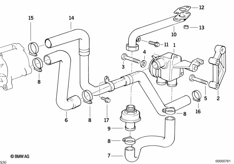 Genuine BMW 11727837591 E39 E36 E46 Hose (Inc. Z8, M5 & M3) | ML Performance UK Car Parts