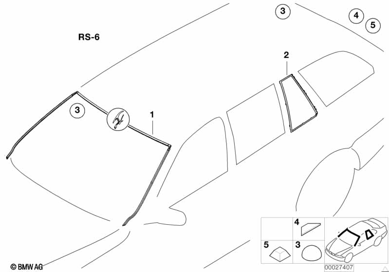 Window mounting parts