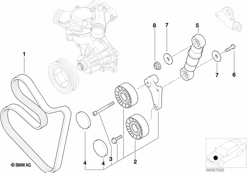 Belt Drive Water Pump/Alternator