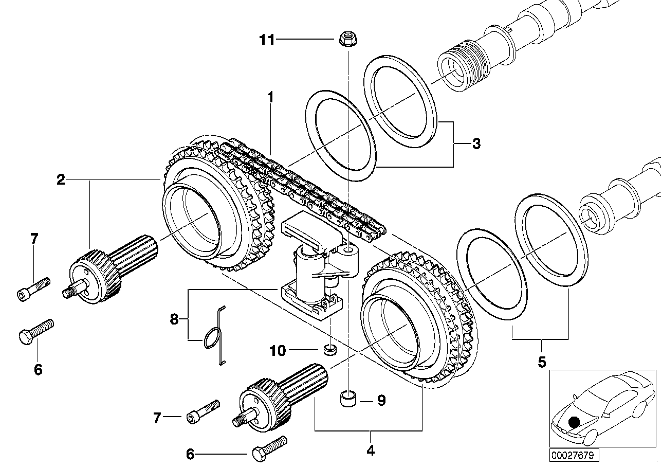 Genuine BMW 11311406167 E39 E52 Chain (Inc. M5 & Z8) | ML Performance UK Car Parts