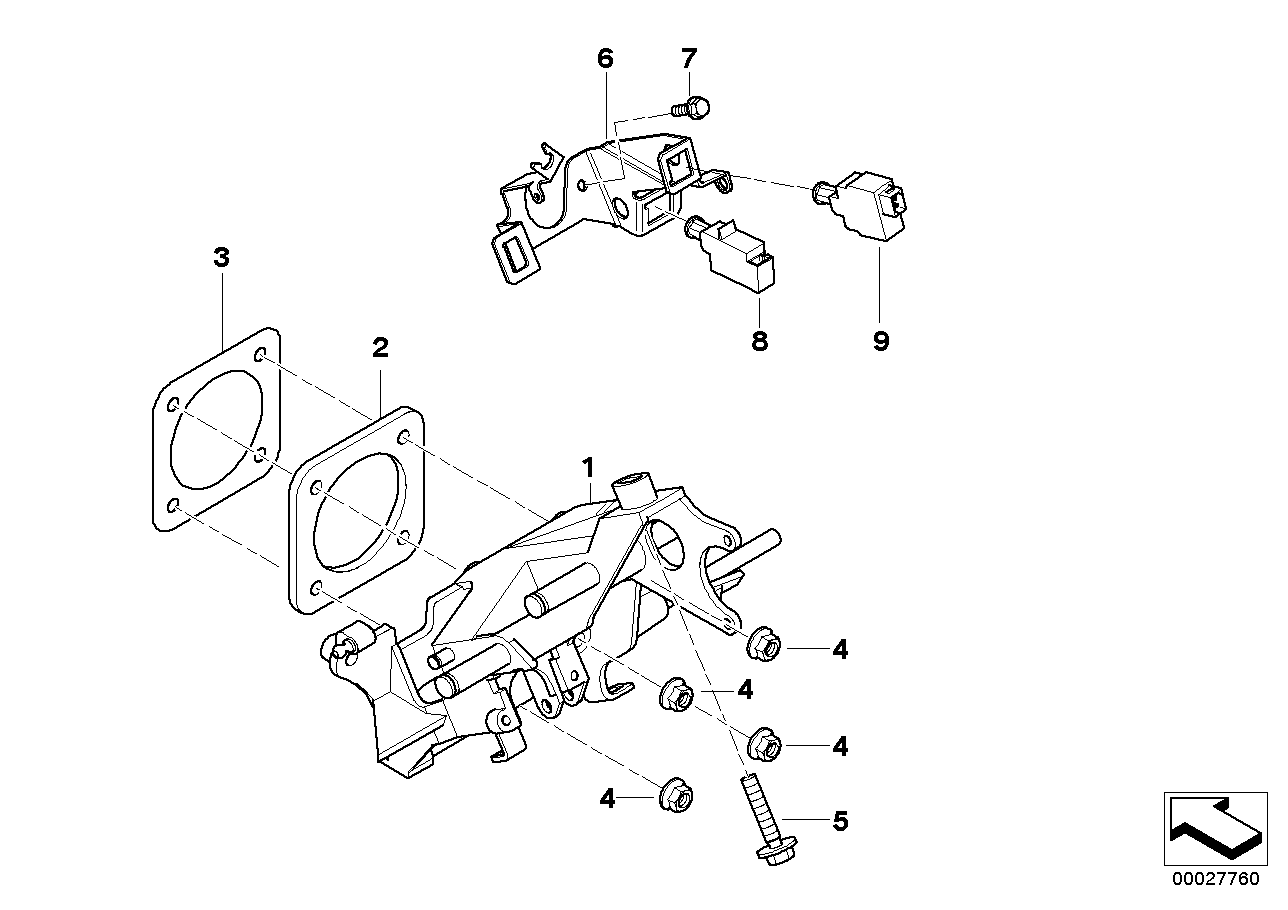 Genuine BMW 61318360853 E39 E38 Stop Light Switch (Inc. 728i, 540i & 730i) | ML Performance UK Car Parts