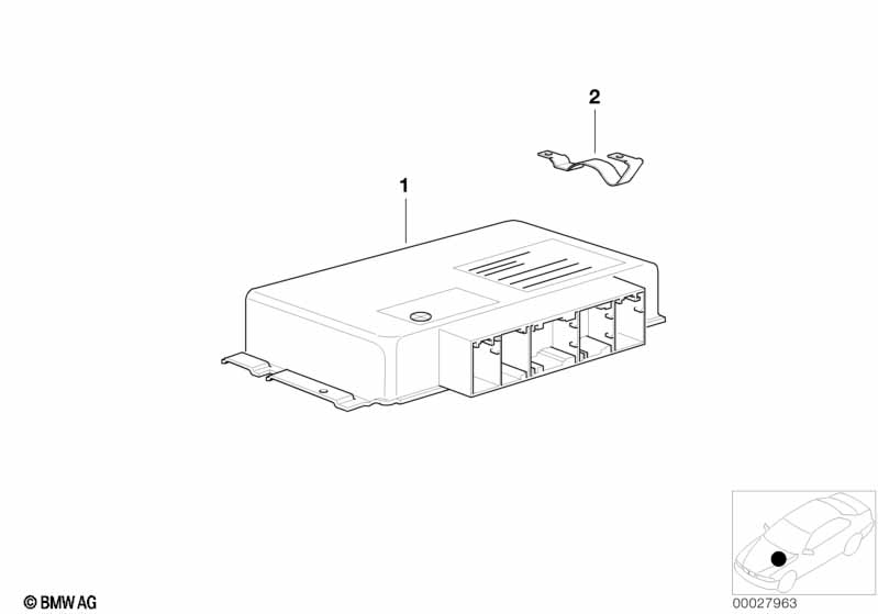 Genuine BMW 24601423953 E38 Exch. Basic Control Unit Egs GS8.60.2 (Inc. 730d) | ML Performance EU Car Parts