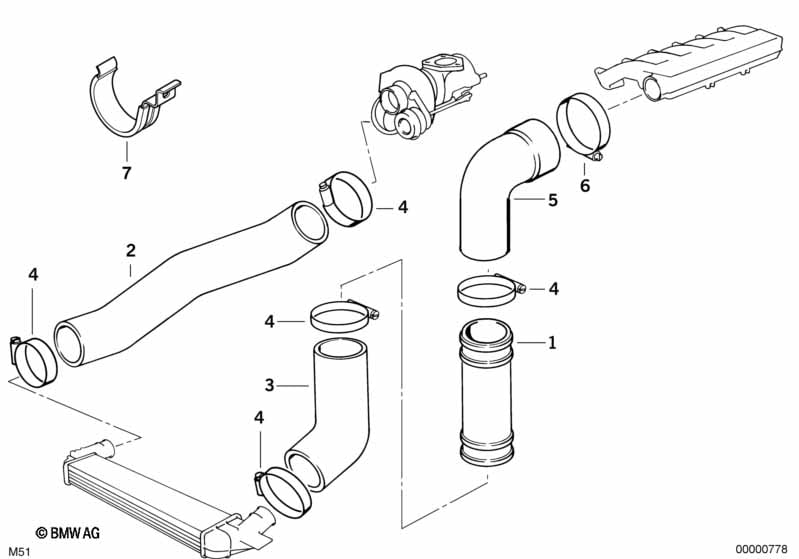 Intake manifold-supercharg.air duct