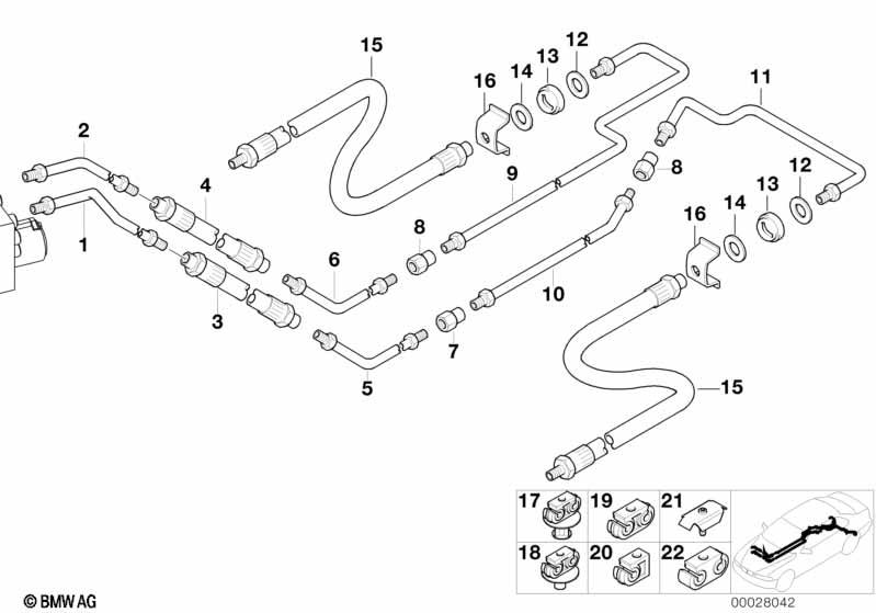 Genuine BMW 34326755344 E39 Pipe M10/M10-3568mm (Inc. 525tds, 525d & 540i) | ML Performance UK Car Parts