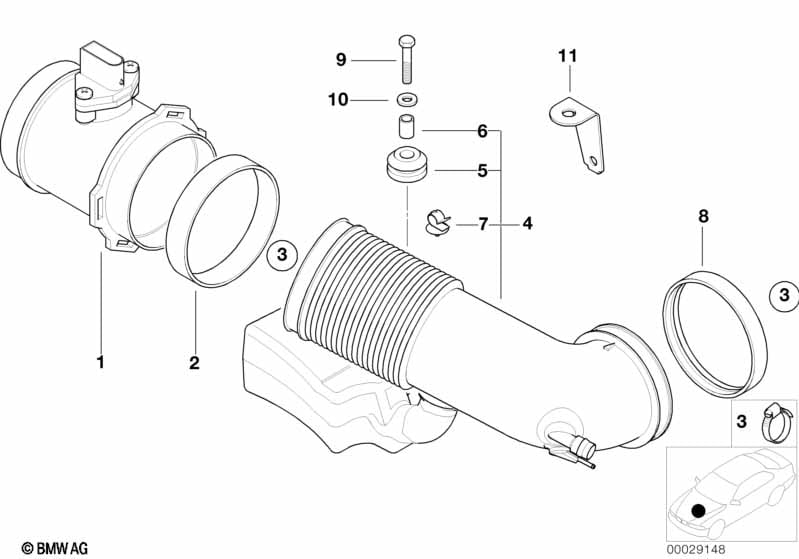 Hot-film air mass meter