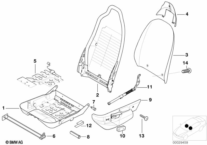 Genuine BMW 52108407652 E36 RR6 RR5 Clip (Inc. Z3) | ML Performance UK Car Parts