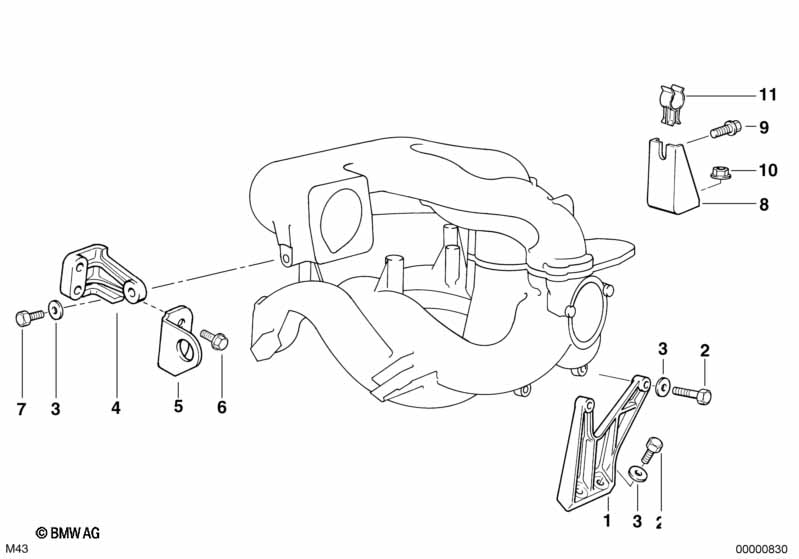 Genuine BMW 11611739351 E36 E34 Support (Inc. 316i 1.6, 318ti & 318i) | ML Performance EU Car Parts