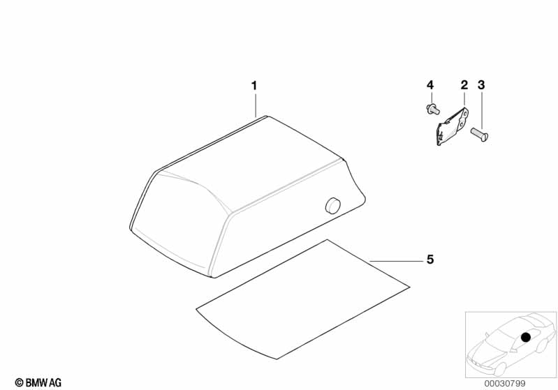 Rear seat center armrest