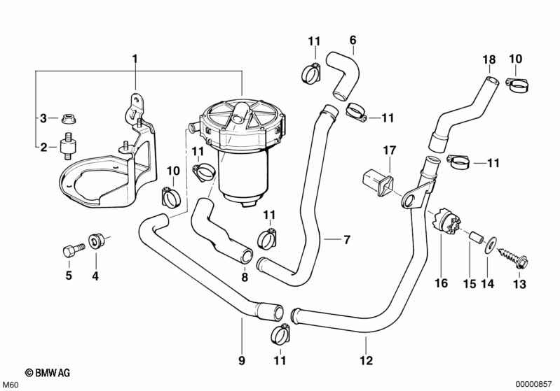 Genuine BMW 11721745172 E38 Air Pump (Inc. 730i & 730iL) | ML Performance UK Car Parts