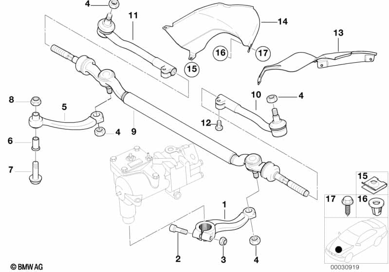 Steering linkage/tie rods