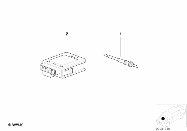 Glow plug unit