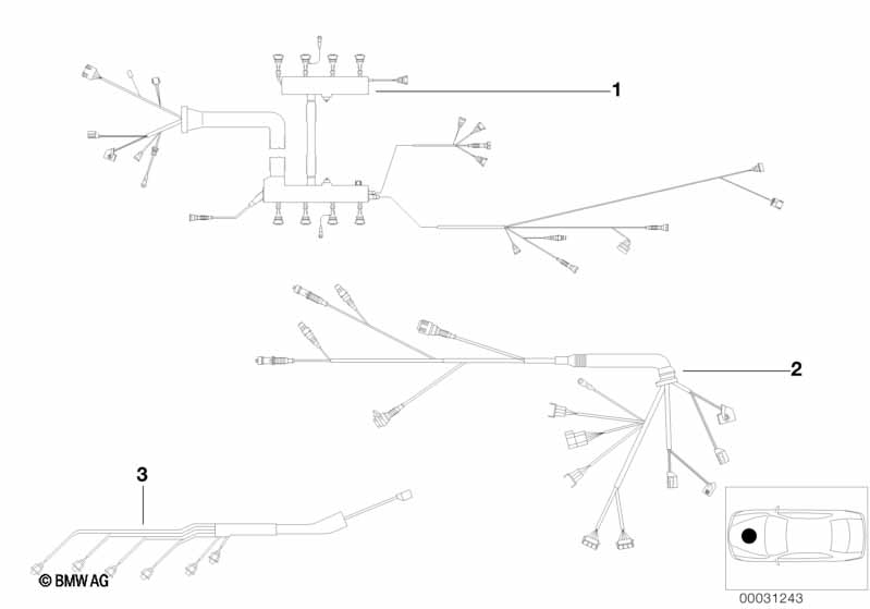 Genuine BMW 12517503647 E39 Engine Wiring Harness, Engine Module (Inc. 540iP, 540i & 535i) | ML Performance EU Car Parts