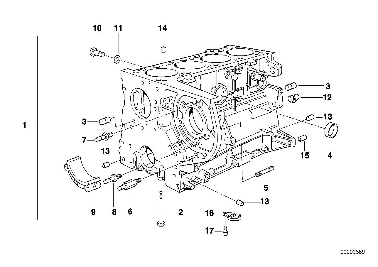 Genuine BMW 11112246702 E36 Engine Block With Piston (Inc. 318tds) | ML Performance UK Car Parts
