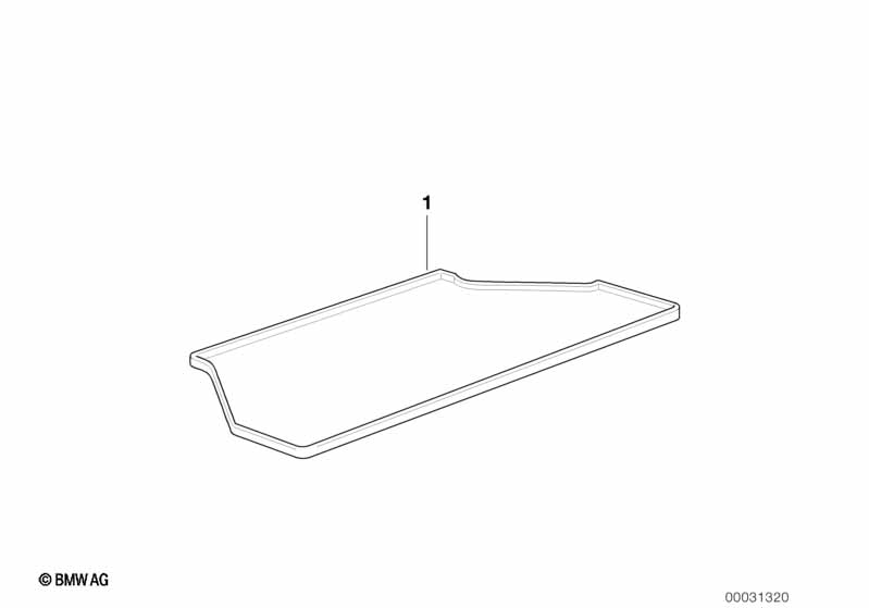 Fitted luggage compartment mat