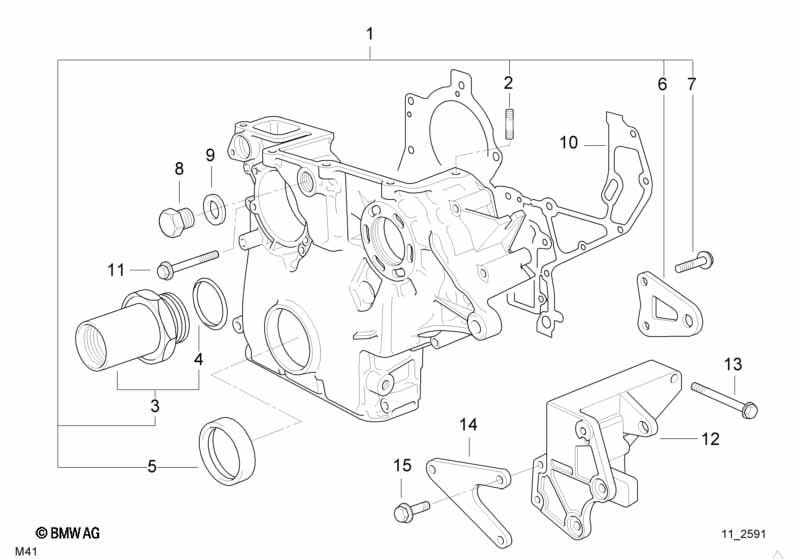 Lower timing case