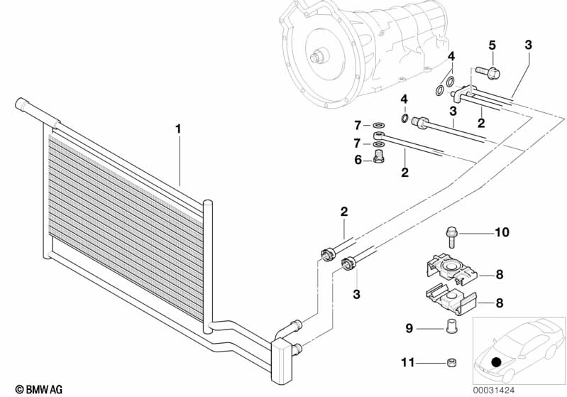 Oil cooler/Oil cooling pipe