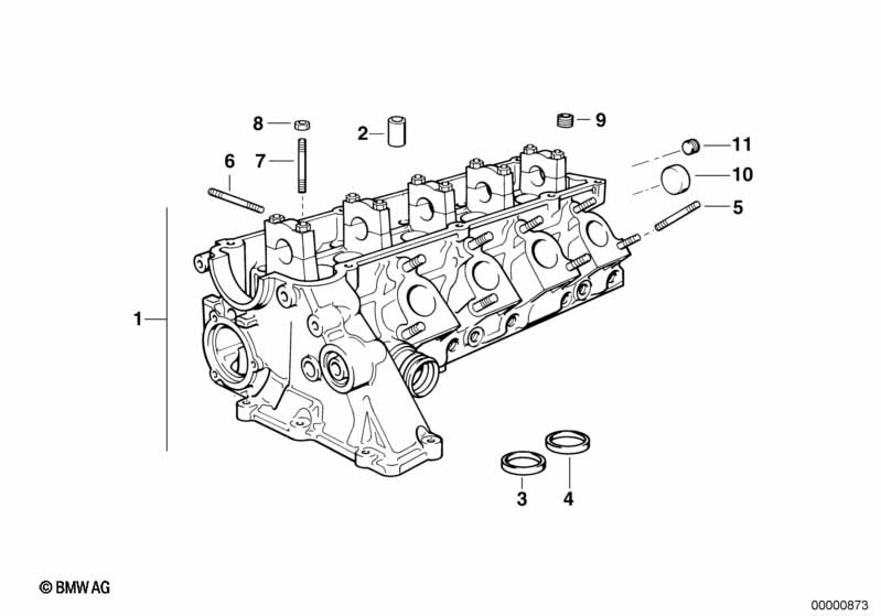 Genuine BMW 11122247069 E36 Cylinder Head (Inc. 318tds) ML Performance