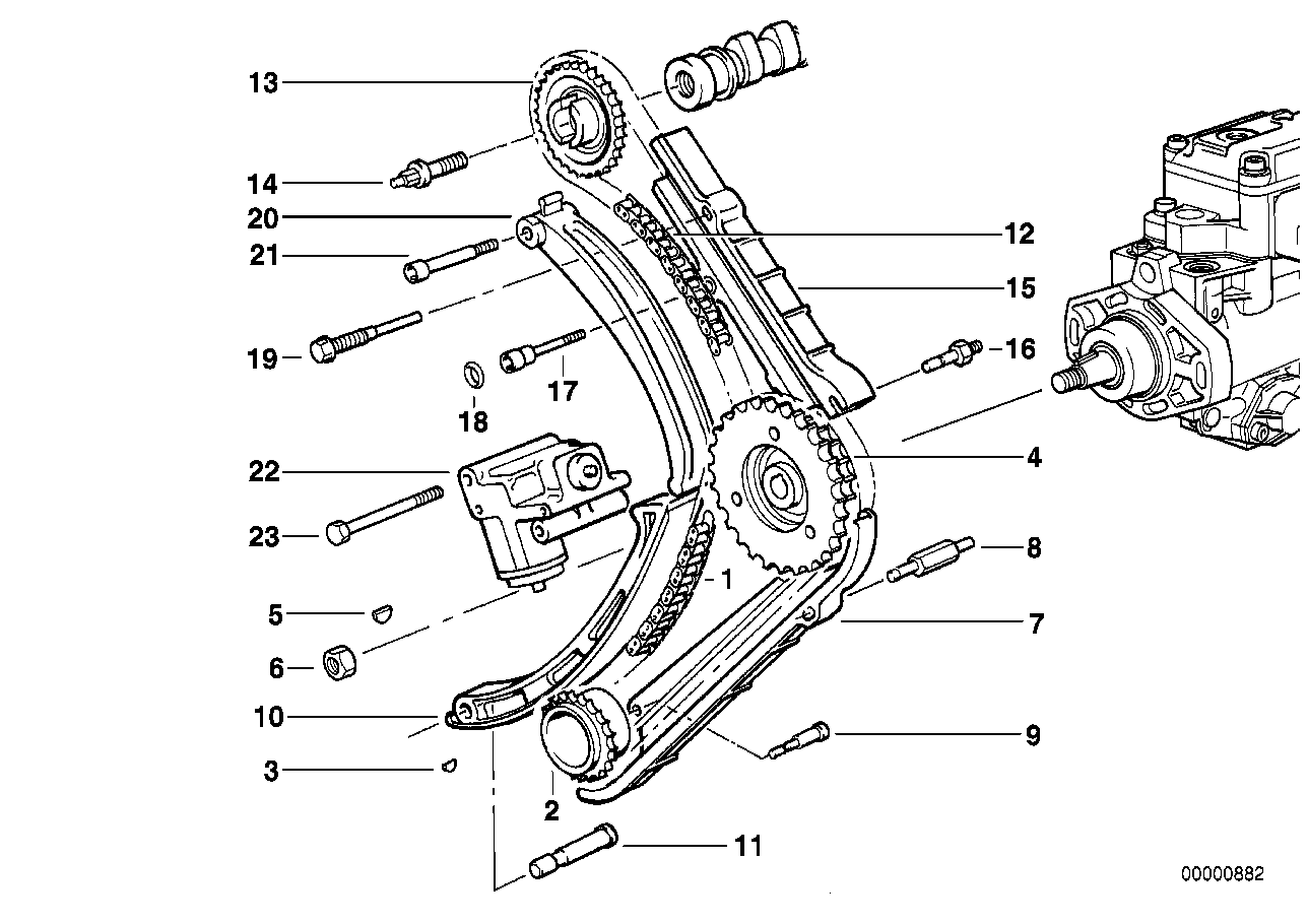 Genuine BMW 11312245361 E39 E38 E34 Sprocket (Inc. 325tds, 325td & 318tds) | ML Performance UK Car Parts