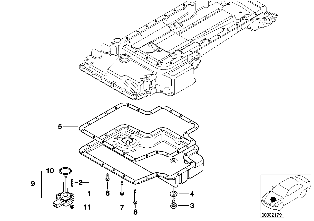 Genuine BMW 11137831899 E52 Oil Pan (Inc. ALPINA V8 & Z8) | ML Performance UK Car Parts