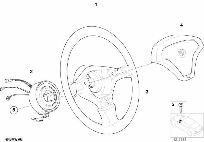 Airbag sports steering wheel