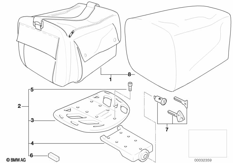 Softcase mit Gepäckbrücke gross