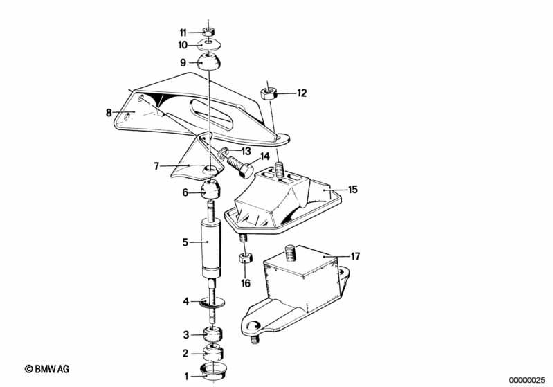 Genuine BMW 11811246285 E23 Engine Damper (Inc. 735i, 733i & 730) | ML Performance UK Car Parts