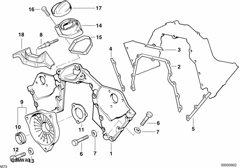 Upper timing case