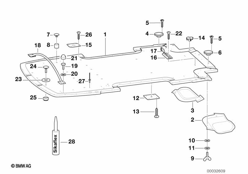 Trailer, indiv. parts, floor assy