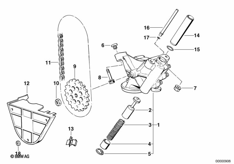 Lubrication system/Oil pump with drive