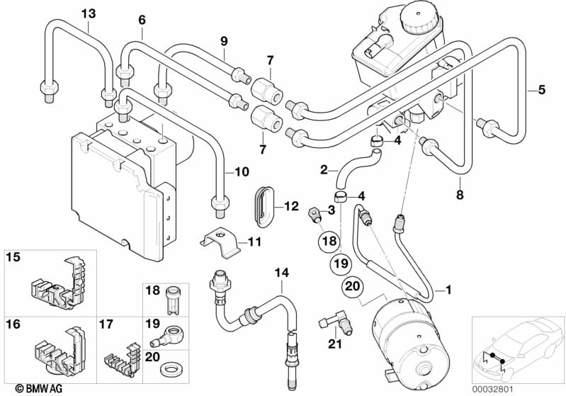 Front brake pipe, DSC