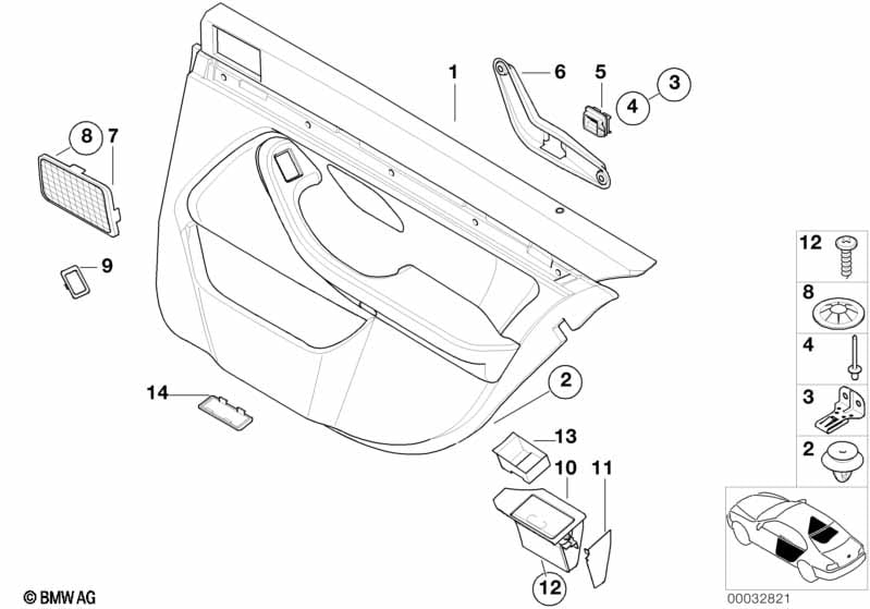 Rr door trim,cloth/leatherette,side airb