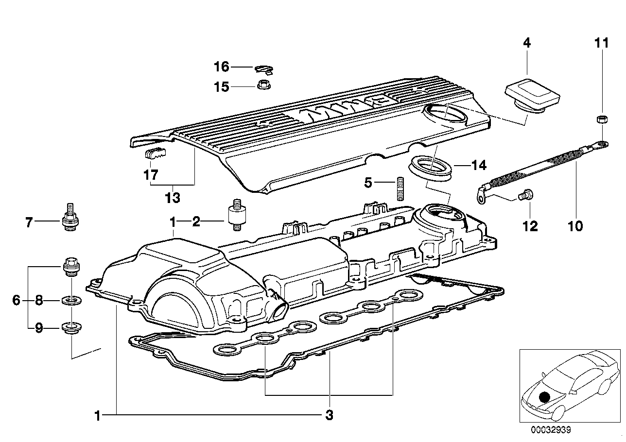 Genuine BMW 11120034108 E36 E38 E39 Set Of Profile Gaskets (Inc. Z3 M, 320i & 323i) | ML Performance UK Car Parts